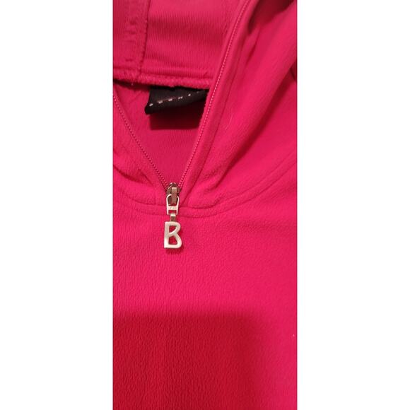 Bogner Fleece Sweater Womens Small Pink 1/2 Zip Pullover Base Layer - Picture 3 of 6